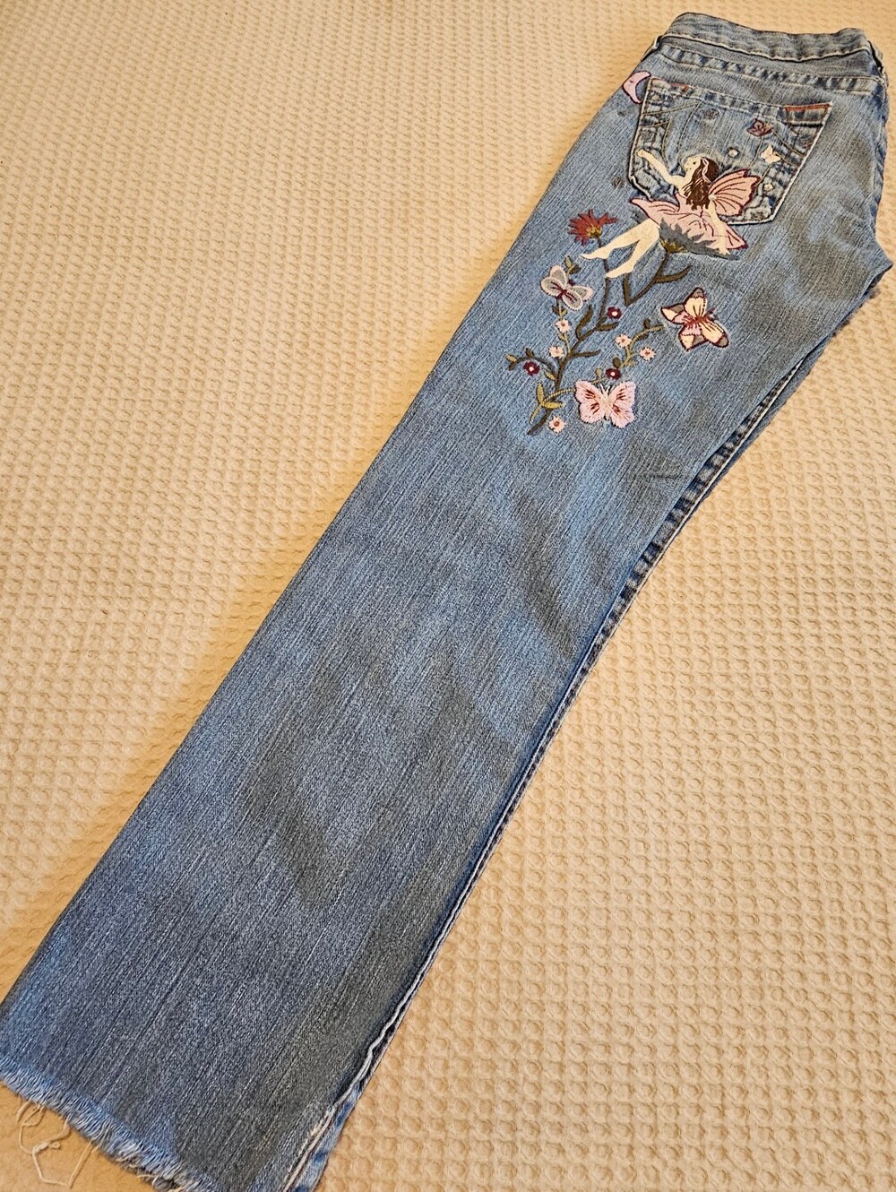 ๐งโโ๏ธโจ TRUE RELIGION FAIRYCORE Y2K VINTAGE JEANS โ EXTREMELY RARE Size 27 - Picture 11 of 15